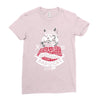 bad cat   gatos locos Ladies Fitted T-Shirt