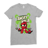 angry ninja and co Ladies Fitted T-Shirt