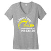 I Don't Care How Many Miles Per Gallon Women's V-Neck T-Shirt