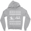 ugly santa claus Zipper Hoodie