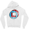 square in circle Zipper Hoodie