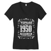 vintage made in 1950 perfectly aged a living legend Women's V-Neck T-Shirt