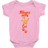 Sleeps With Cat Baby Onesie