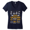 Born Capricorn Multitasking Problem Solving Tees Women's V-Neck T-Shirt