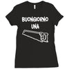 buongiorno una sega Ladies Fitted T-Shirt