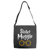 sister muggle Adjustable Strap Totes