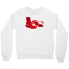 red skinhead bovver boots ideal birthday gift or present Crewneck Sweatshirt