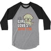 This Girl Loves Shih Tzu 3/4 Sleeve Shirt