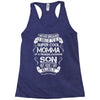 Super Cool Momma Of A Freaking Awesome Son Racerback Tank