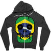 brazil till i die Zipper Hoodie