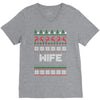 ugly christmas wife V-Neck Tee