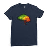time leaves Ladies Fitted T-Shirt