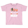 Halloween Kings Are Born In May Toddler T-shirt