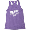 beery christmas hops drinking beer funny Racerback Tank