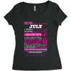 quens are born in july Women's Triblend Scoop T-shirt