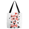 don't let me Tote Bags
