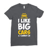 i like big monster cars Ladies Fitted T-Shirt