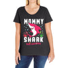 mommy shark doo doo doo family matching Ladies Curvy T-Shirt