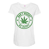 don't worry be happy Maternity Scoop Neck T-shirt