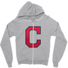 alphabet C Zipper Hoodie