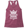 Queens Are Born In September Racerback Tank