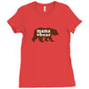Mama love bear Ladies Fitted T-Shirt