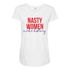 nasty women make history Maternity Scoop Neck T-shirt