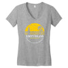 amity island jaws inspired movie shark printed Women's V-Neck T-Shirt