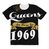 queens are born in 1969 All Over Women's T-shirt