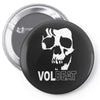 volbeat danish rock band cool skull Pin-back button