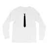 skinny white tie hipster cool school funny awesome geek shirt t shirt Long Sleeve Shirts