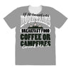 braakfast food coffee or campfires All Over Women's T-shirt