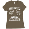 this guy loves atlanta Ladies Fitted T-Shirt