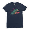 merry christmas Ladies Fitted T-Shirt