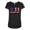 9.11 Patriot Day We Will Never Forget Maternity Scoop Neck T-shirt