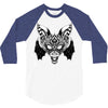 bat ornate 3/4 Sleeve Shirt