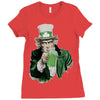 st patricks day  uncle sam Ladies Fitted T-Shirt