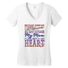 my mom is in heaven forever Women's V-Neck T-Shirt