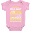 Legends Are Born In January Baby Onesie