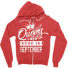 Queens Are Born In September Zipper Hoodie