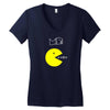 Mr Pacman Women's V-Neck T-Shirt