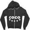 loco coco skul Zipper Hoodie