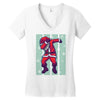 santa claus dabbing Women's V-Neck T-Shirt