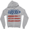 us flag Zipper Hoodie