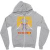 training to beat saiyan or at least warrior anime gym workout lifting Zipper Hoodie