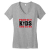 Protect Kids Not Guns Women's V-Neck T-Shirt