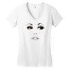 girl eye face Women's V-Neck T-Shirt