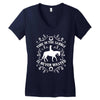 time in the saddle is never wasted Women's V-Neck T-Shirt