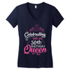 Celebrating With The 70th Birthday Queen Women's V-Neck T-Shirt
