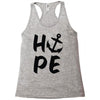 hope anchor Racerback Tank